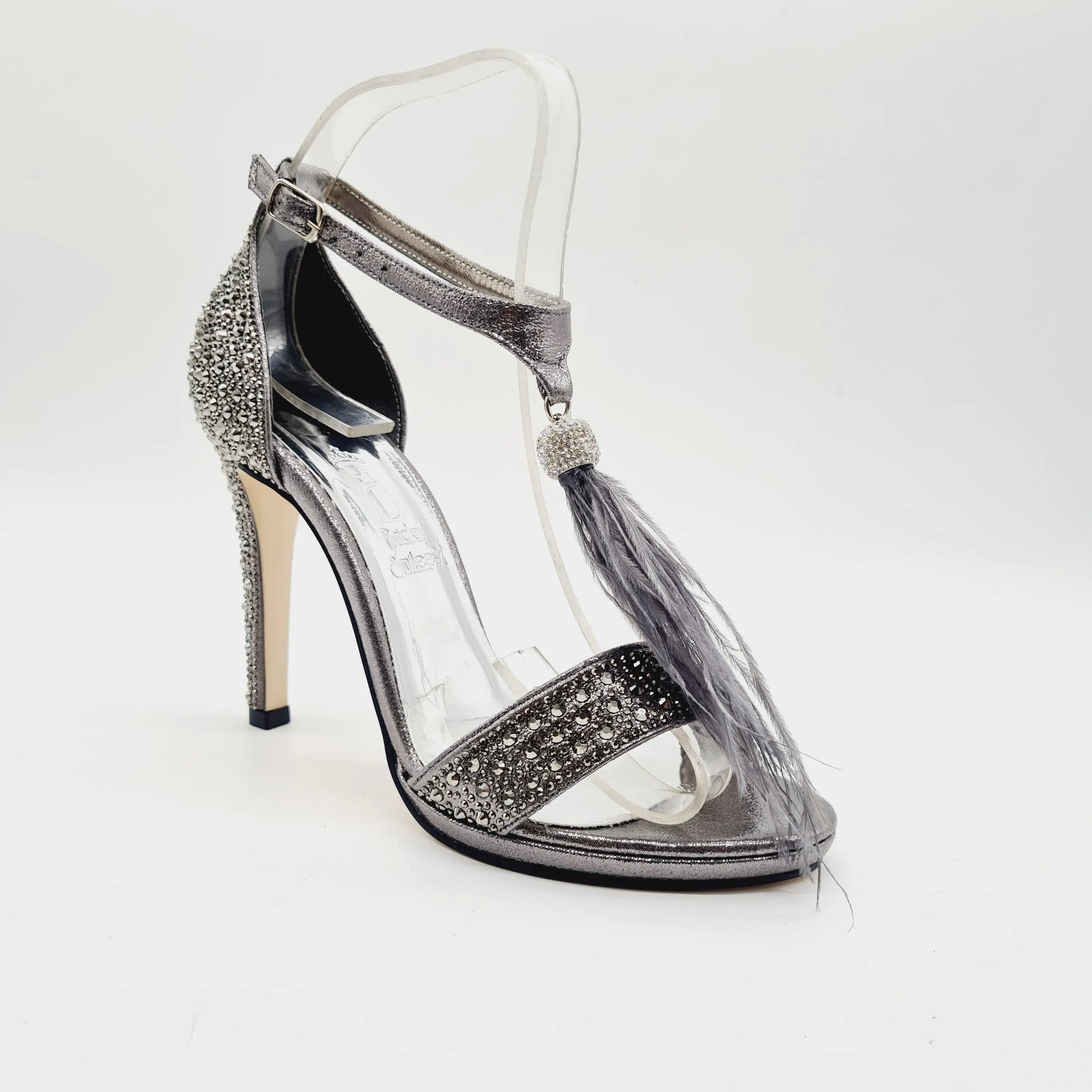 BRIDAL 4962 PEWTER Heels | familyshoecentre