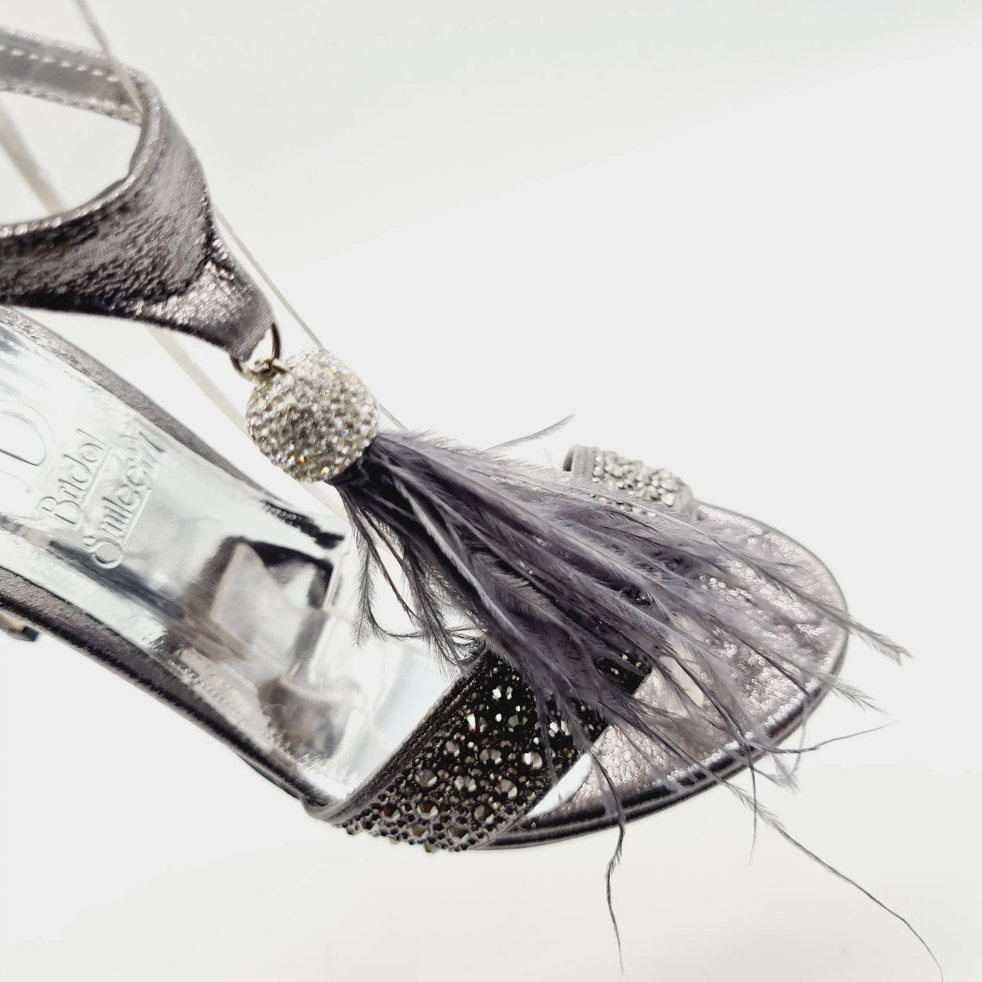 BRIDAL 4962 PEWTER Heels | familyshoecentre