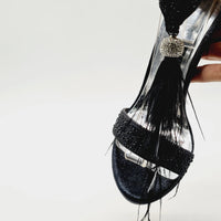 BRIDAL 4972 BLACK Heels | familyshoecentre