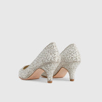 BRIDAL 5238 LOW HEEL PEARL Heels | familyshoecentre