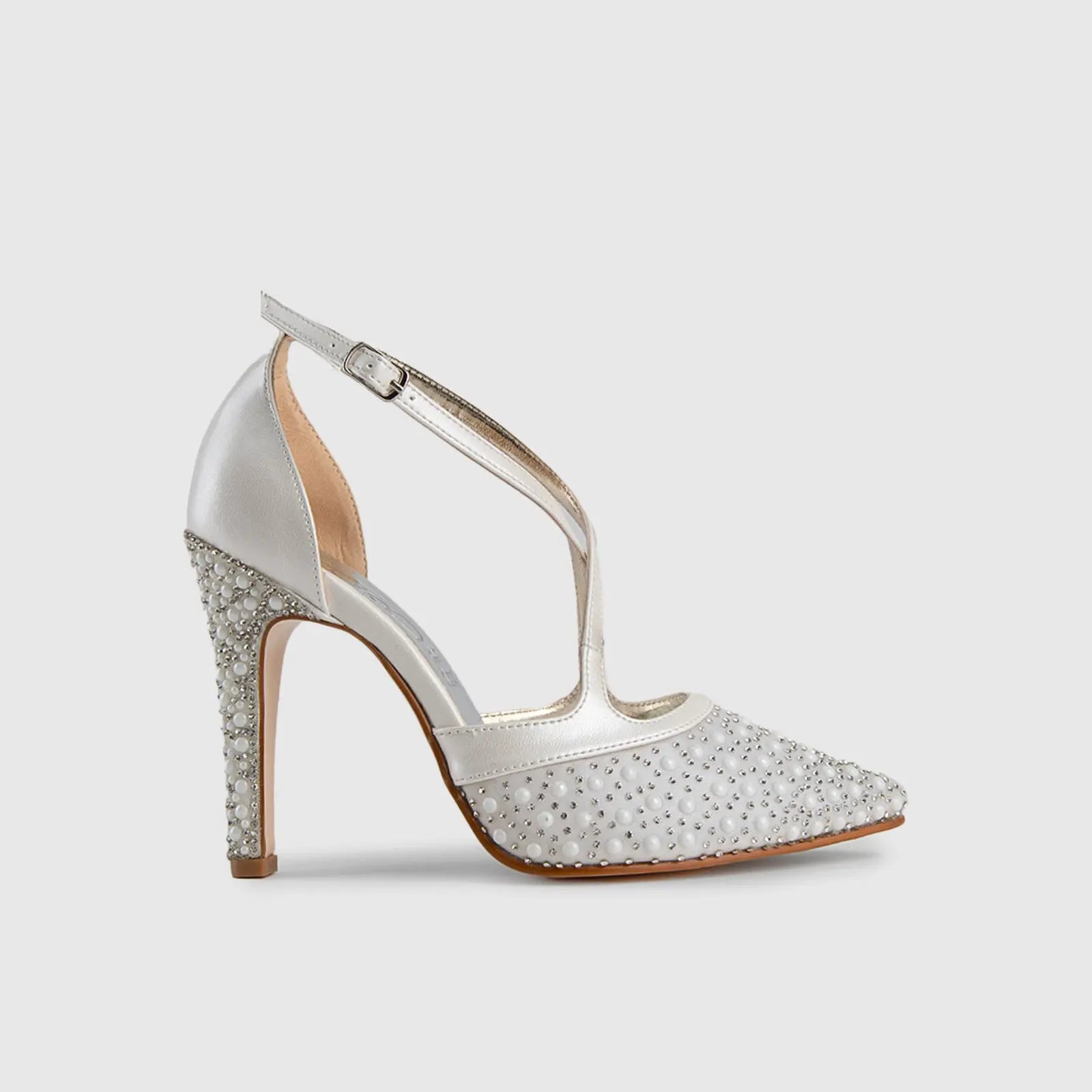 BRIDAL 5489 PEARL Heels | familyshoecentre