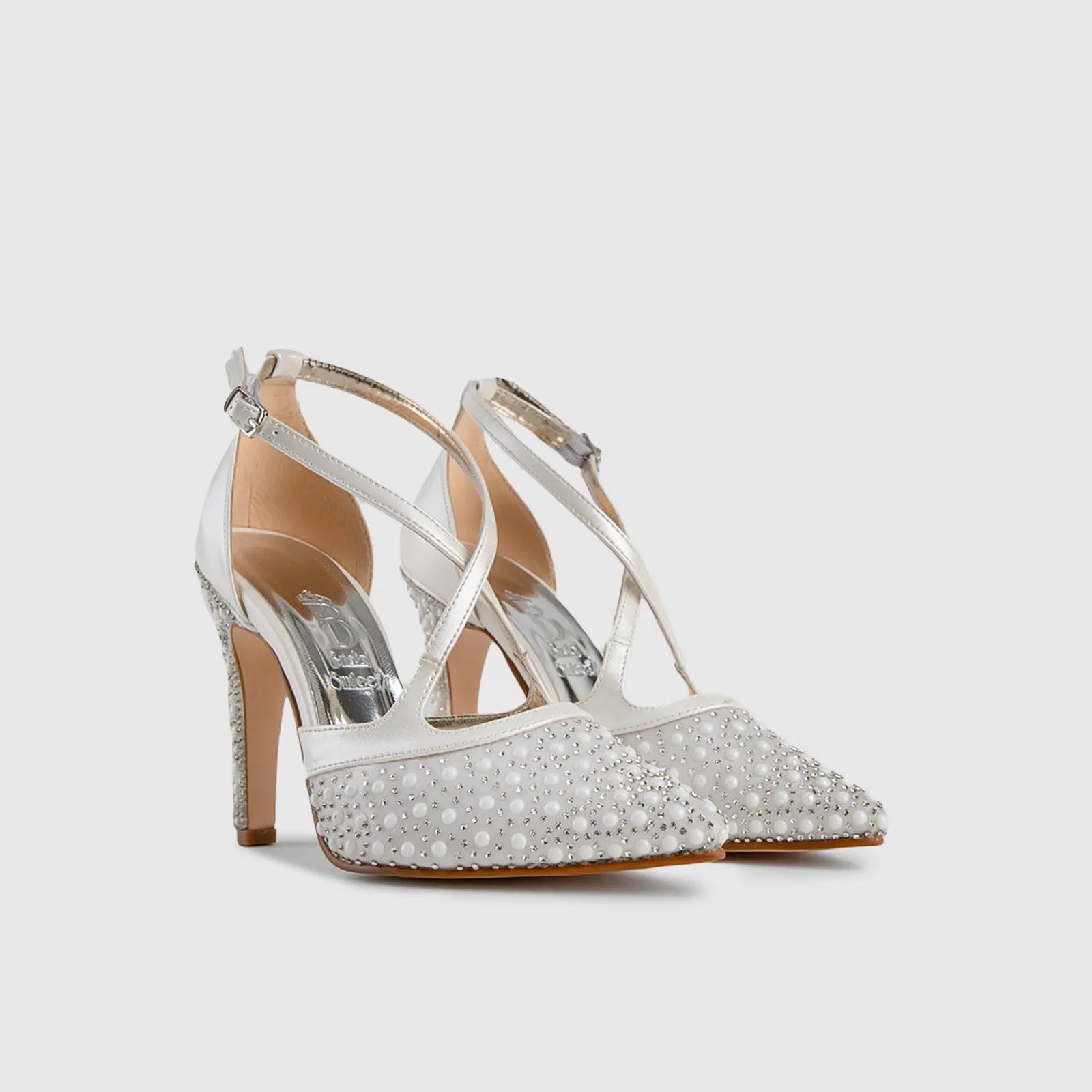 BRIDAL 5489 PEARL Heels | familyshoecentre