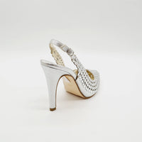 BRIDAL 5507 SILVER Heels | familyshoecentre