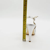 BRIDAL 5507 SILVER Heels | familyshoecentre
