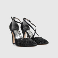 BRIDAL 5514 BLACK Heels | familyshoecentre