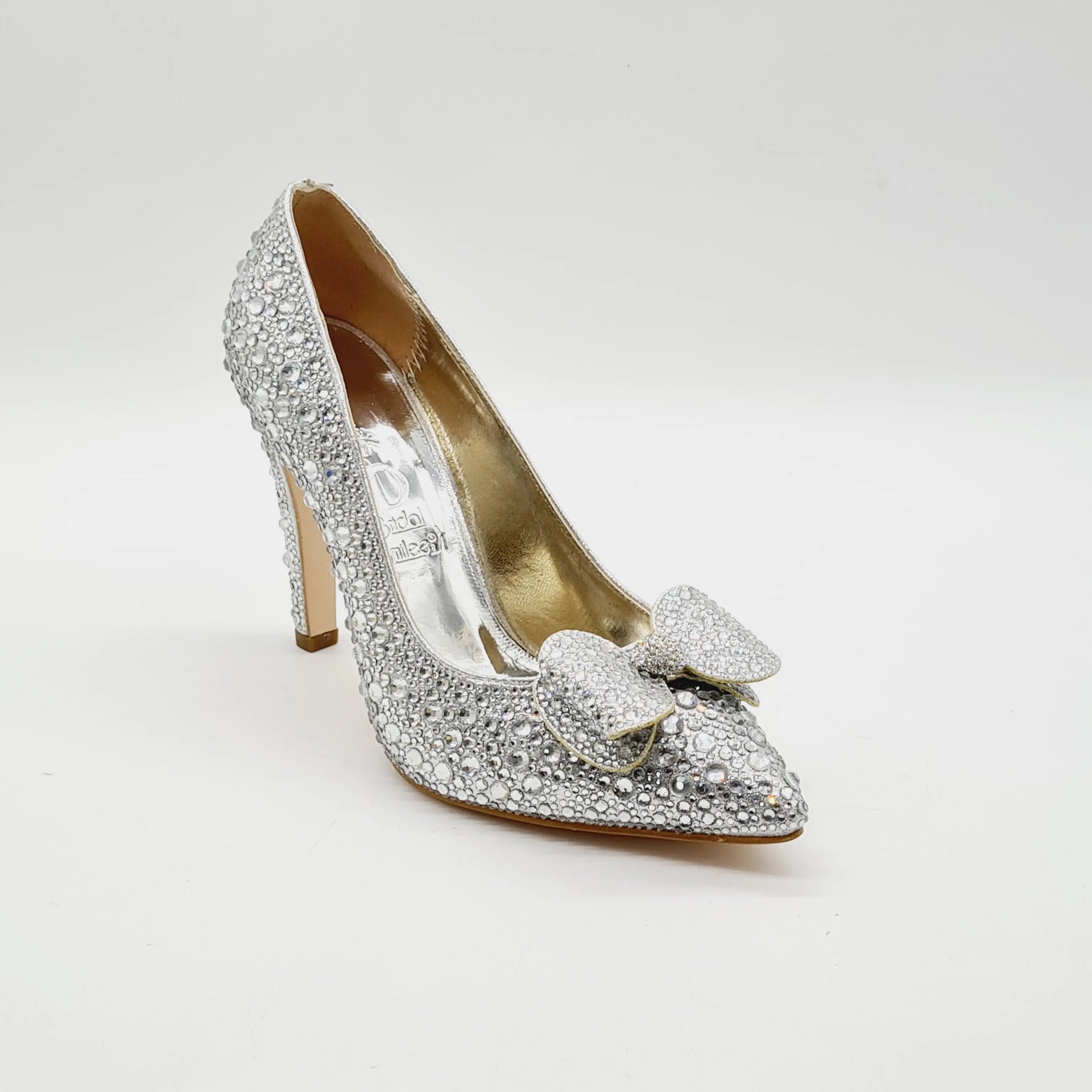 BRIDAL 5537 SILVER Heels | familyshoecentre