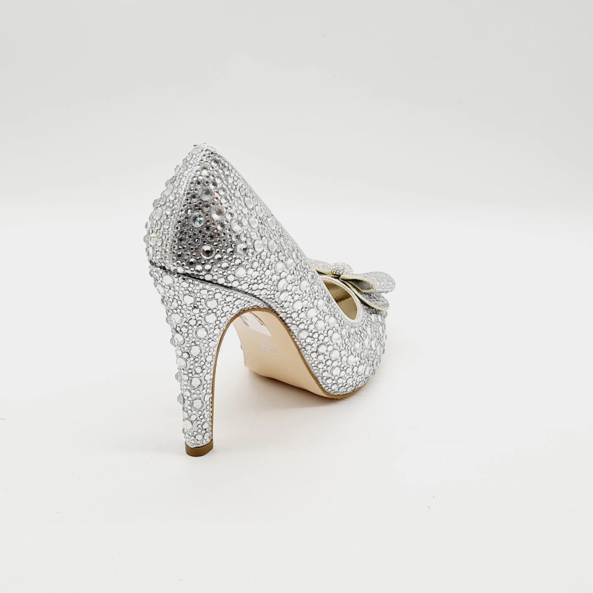 BRIDAL 5537 SILVER Heels | familyshoecentre