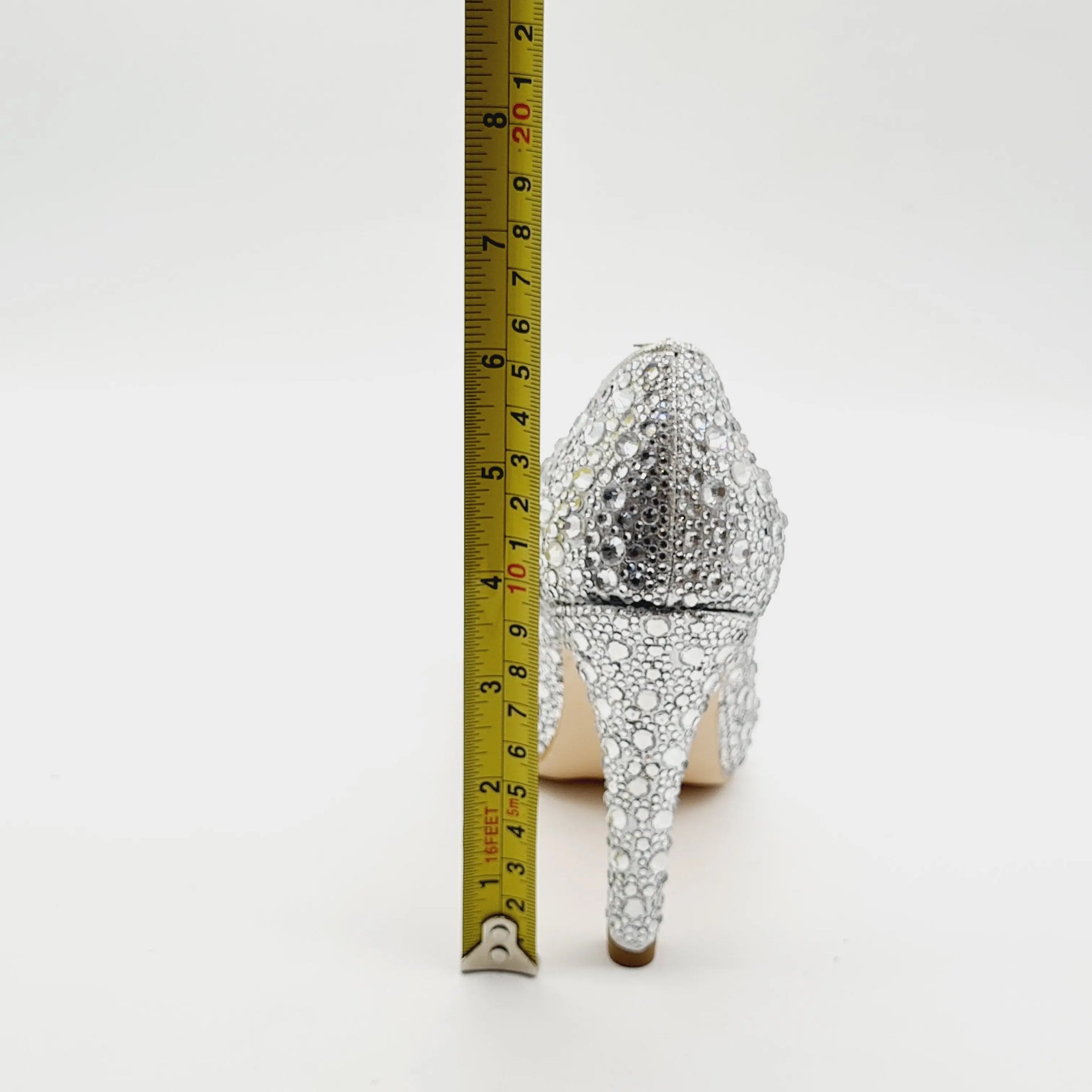 BRIDAL 5537 SILVER Heels | familyshoecentre