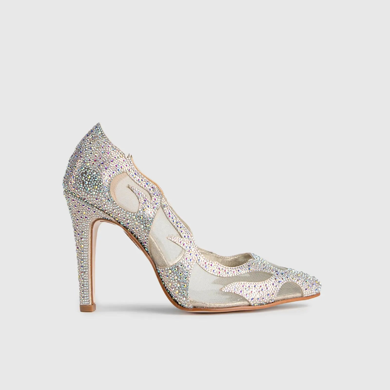 BRIDAL 5539 GOLD Heels | familyshoecentre