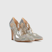 BRIDAL 5539 GOLD Heels | familyshoecentre