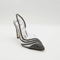 BRIDAL 5547 PEWTER Heels | familyshoecentre