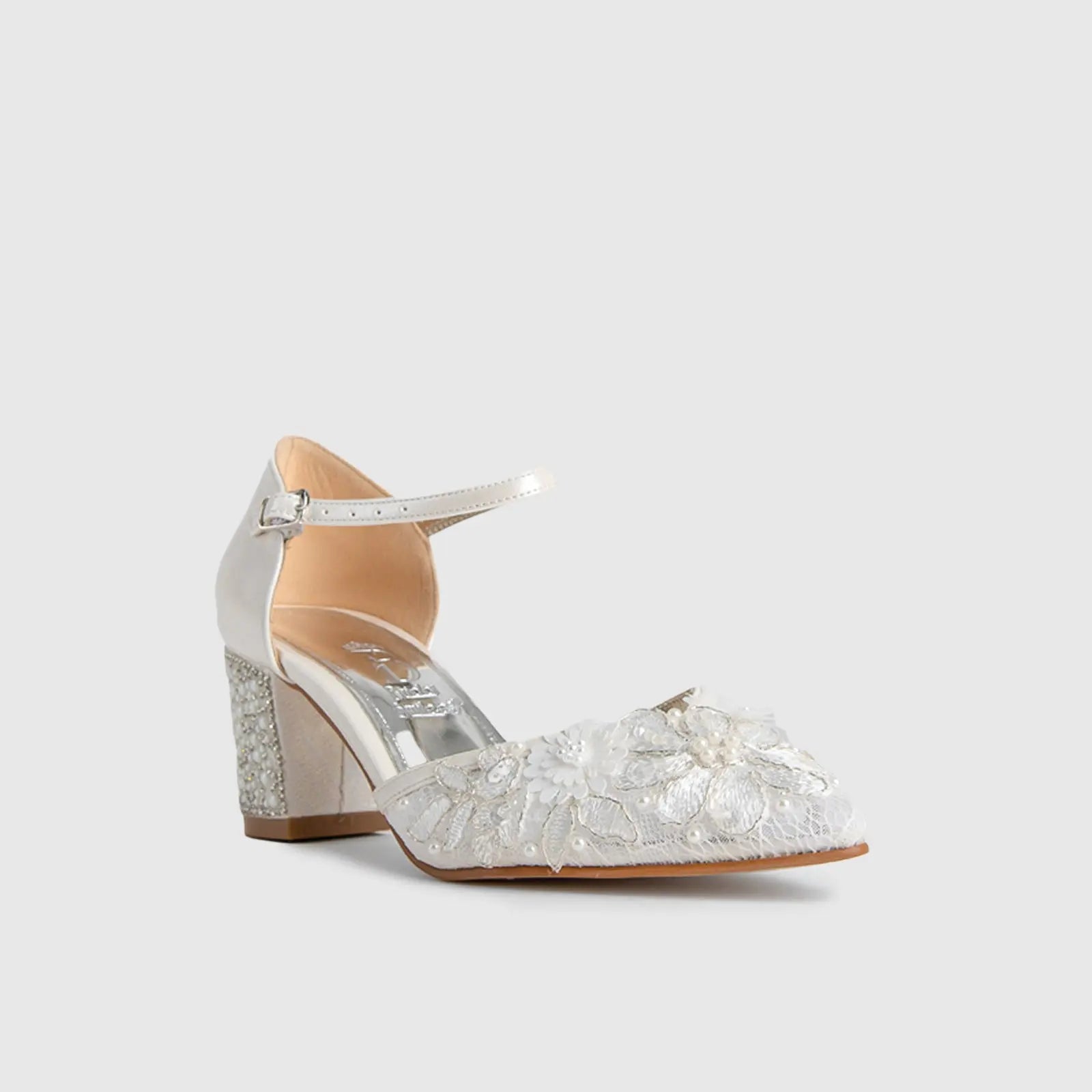 BRIDAL 5640 PEARL Heels | familyshoecentre