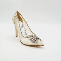 BRIDAL 5562 GOLD Heels | familyshoecentre
