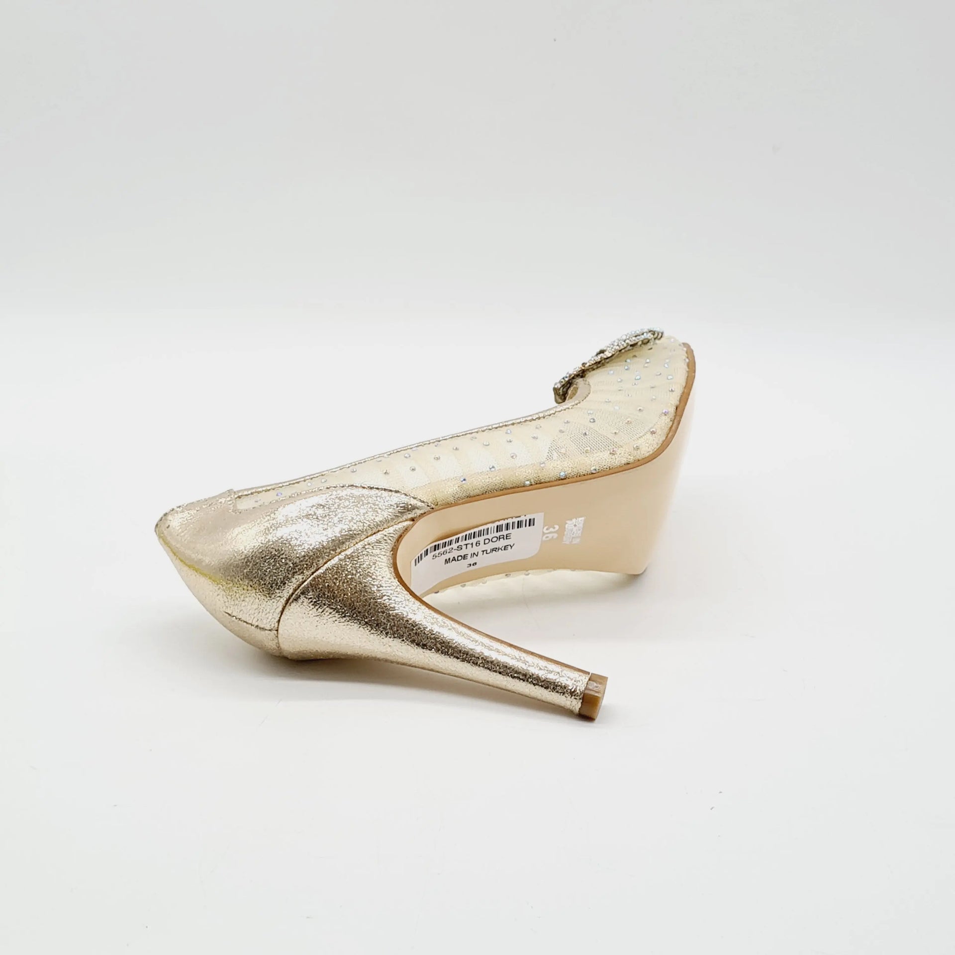 BRIDAL 5562 GOLD Heels | familyshoecentre