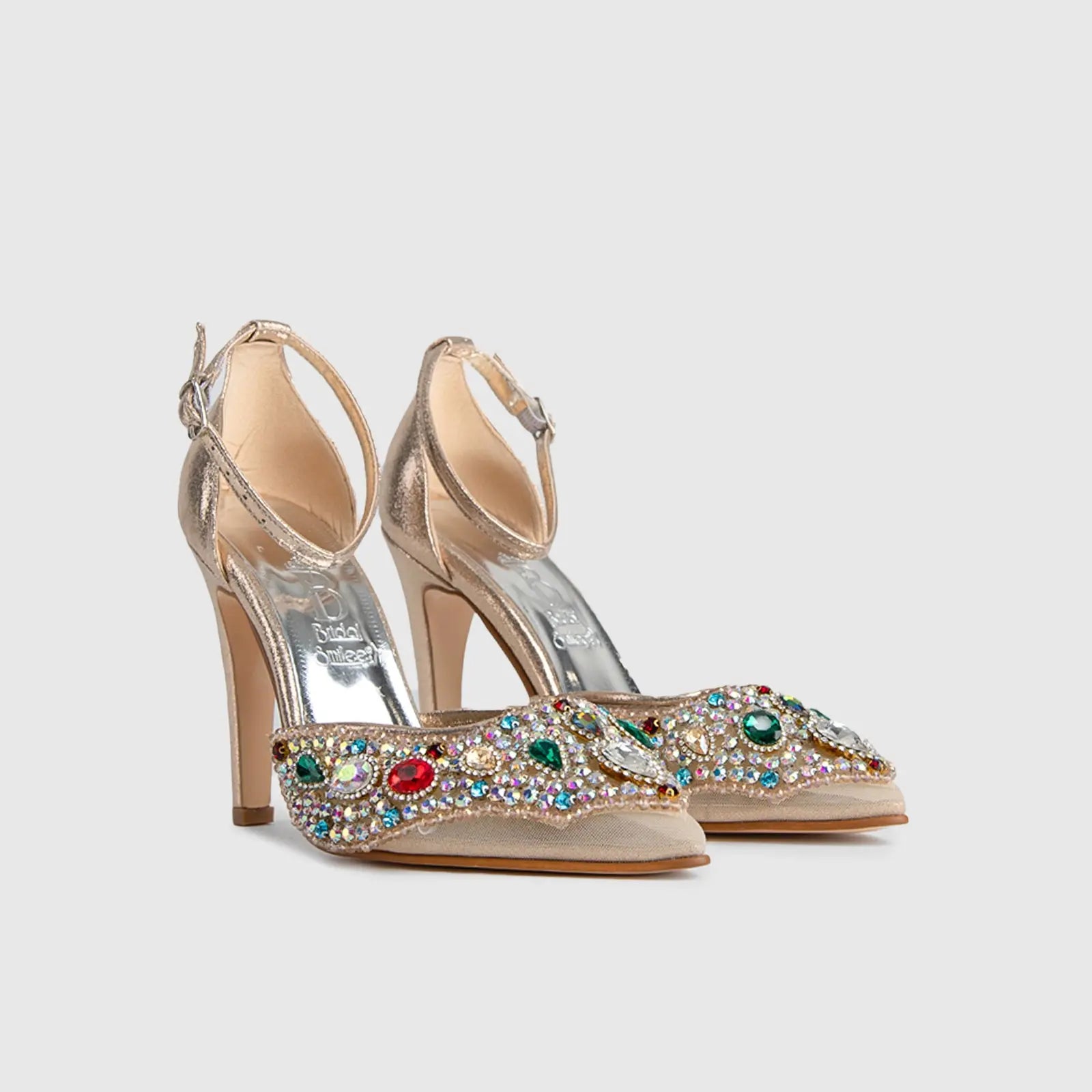 BRIDAL 5585 GOLD Heels | familyshoecentre