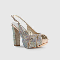 BRIDAL 6015 METALLIC Heels | familyshoecentre