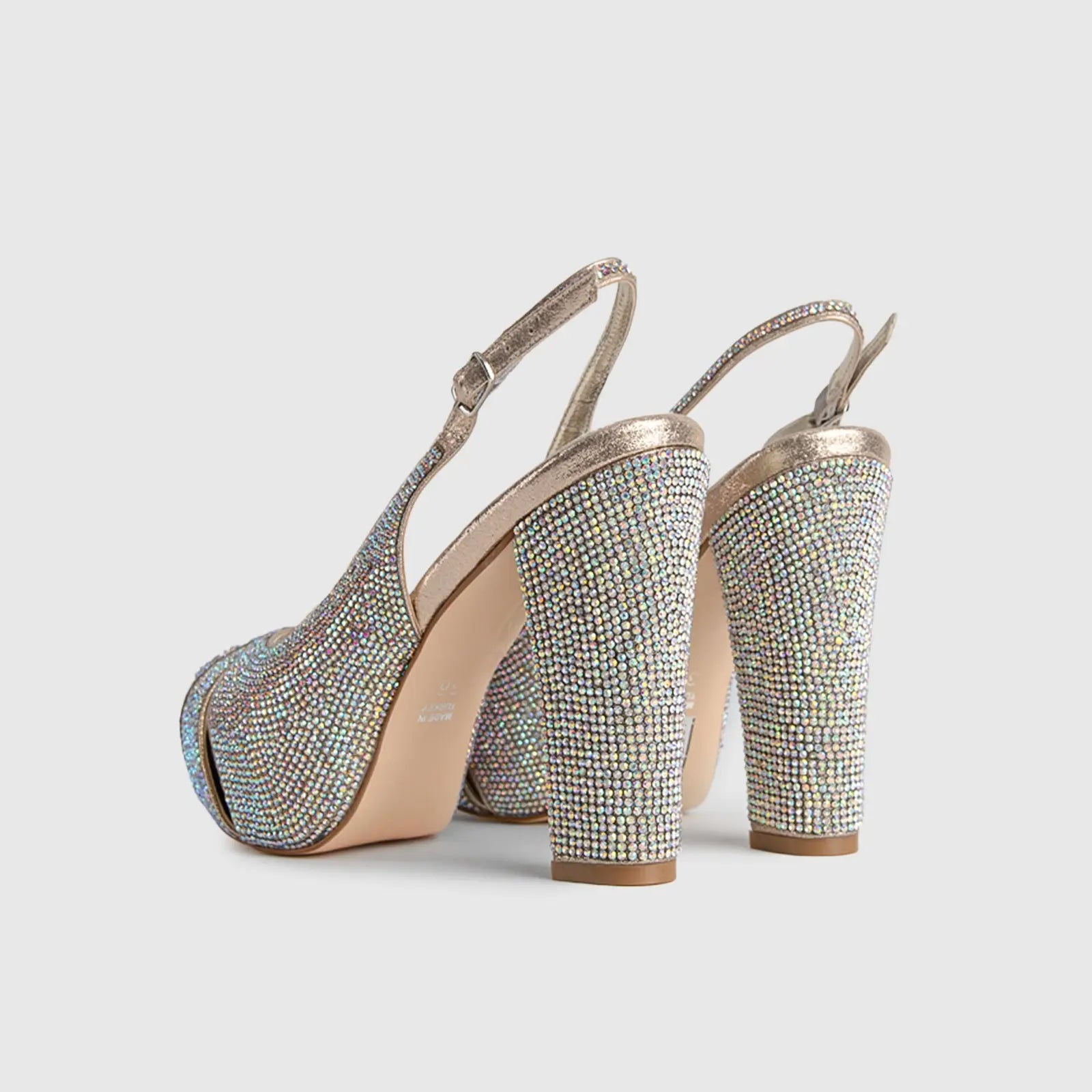 BRIDAL 6015 METALLIC Heels | familyshoecentre
