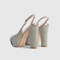 BRIDAL 6015 METALLIC Heels | familyshoecentre