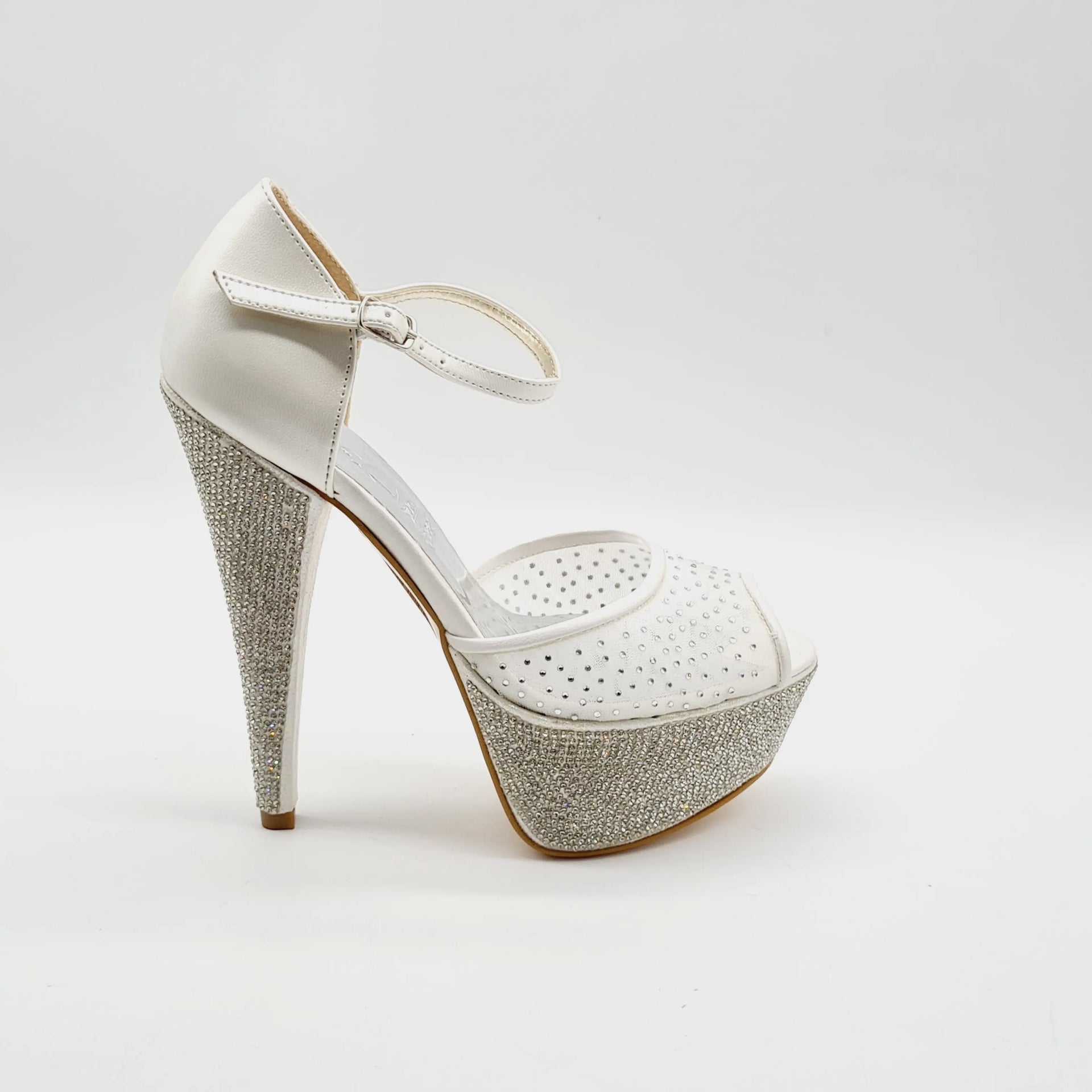 BRIDAL 6185 PEARL Heels | familyshoecentre