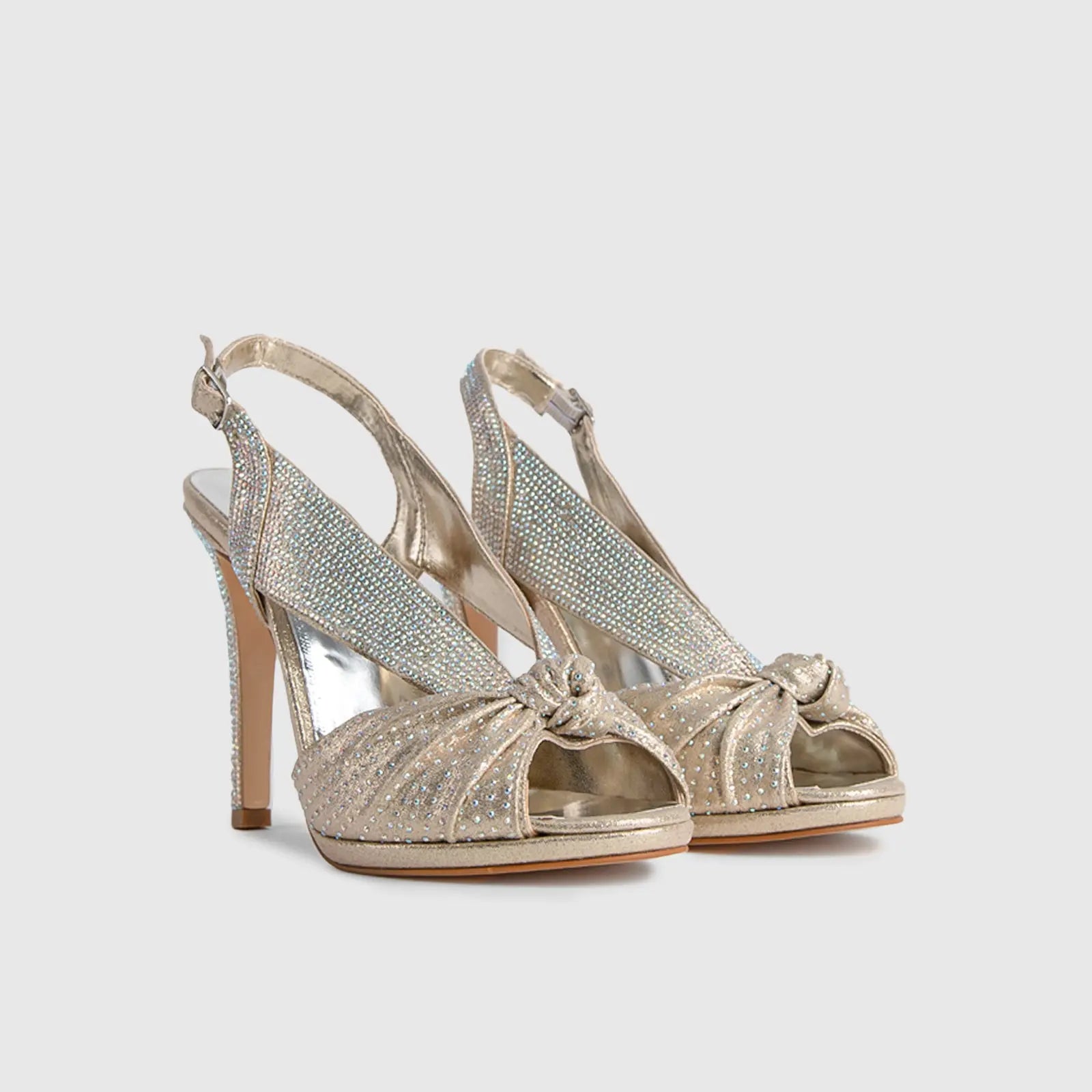 BRIDAL 6215 GOLD Heels | familyshoecentre