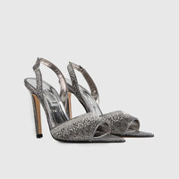 BRIDAL 6271 PEWTER Heels | familyshoecentre