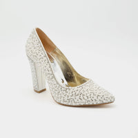 BRIDAL PEARL COURT SHOE 5238 Heels | familyshoecentre