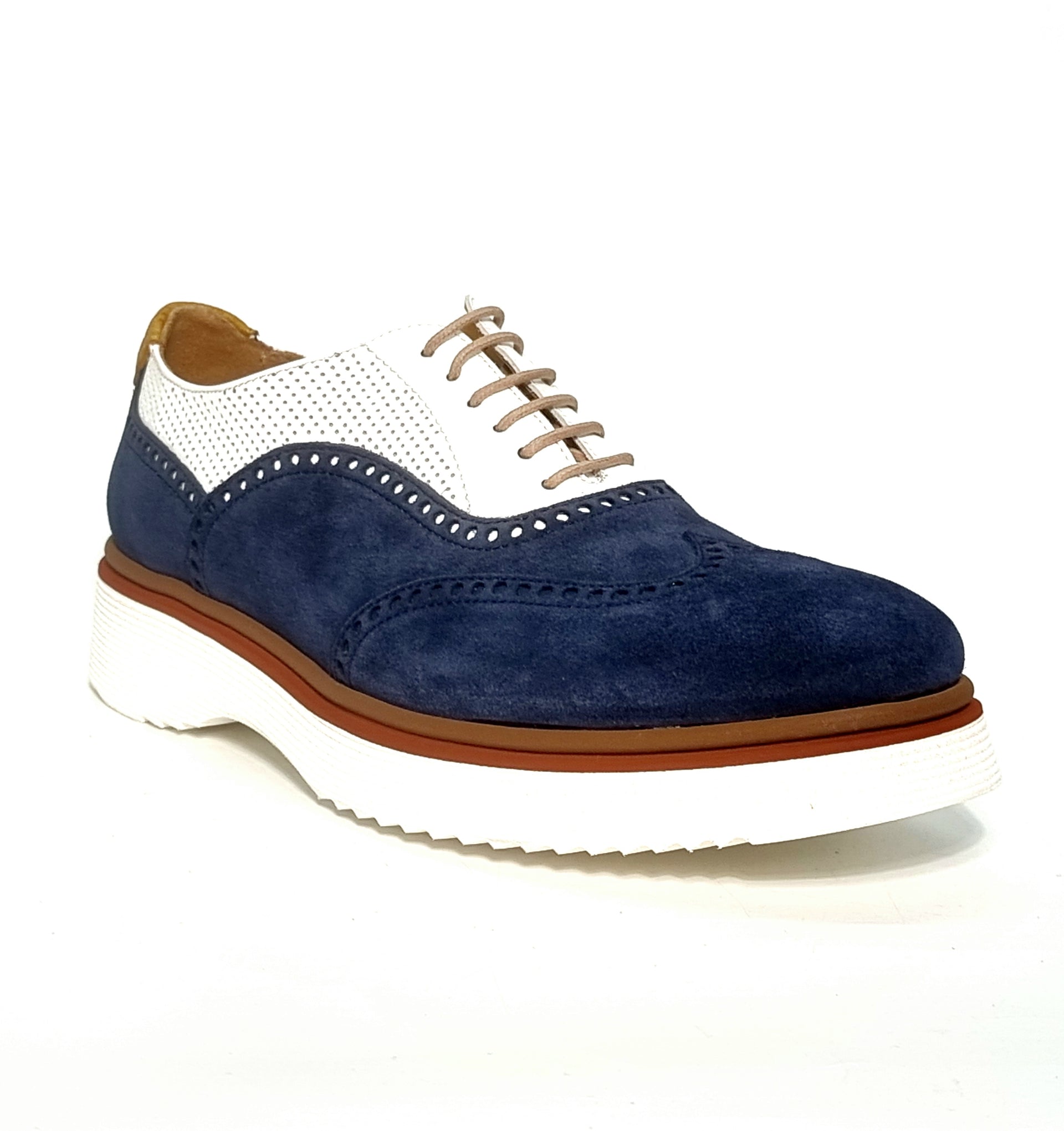 CALCE X1213 NAVY Oxfords | familyshoecentre
