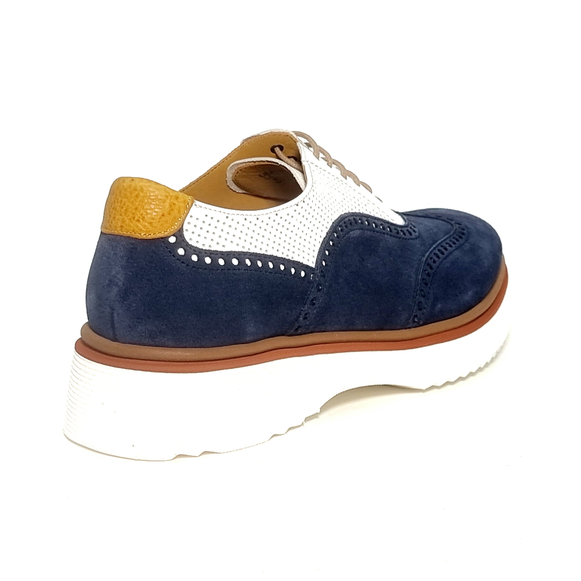CALCE X1213 NAVY Oxfords | familyshoecentre