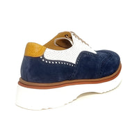 CALCE X1213 NAVY Oxfords | familyshoecentre