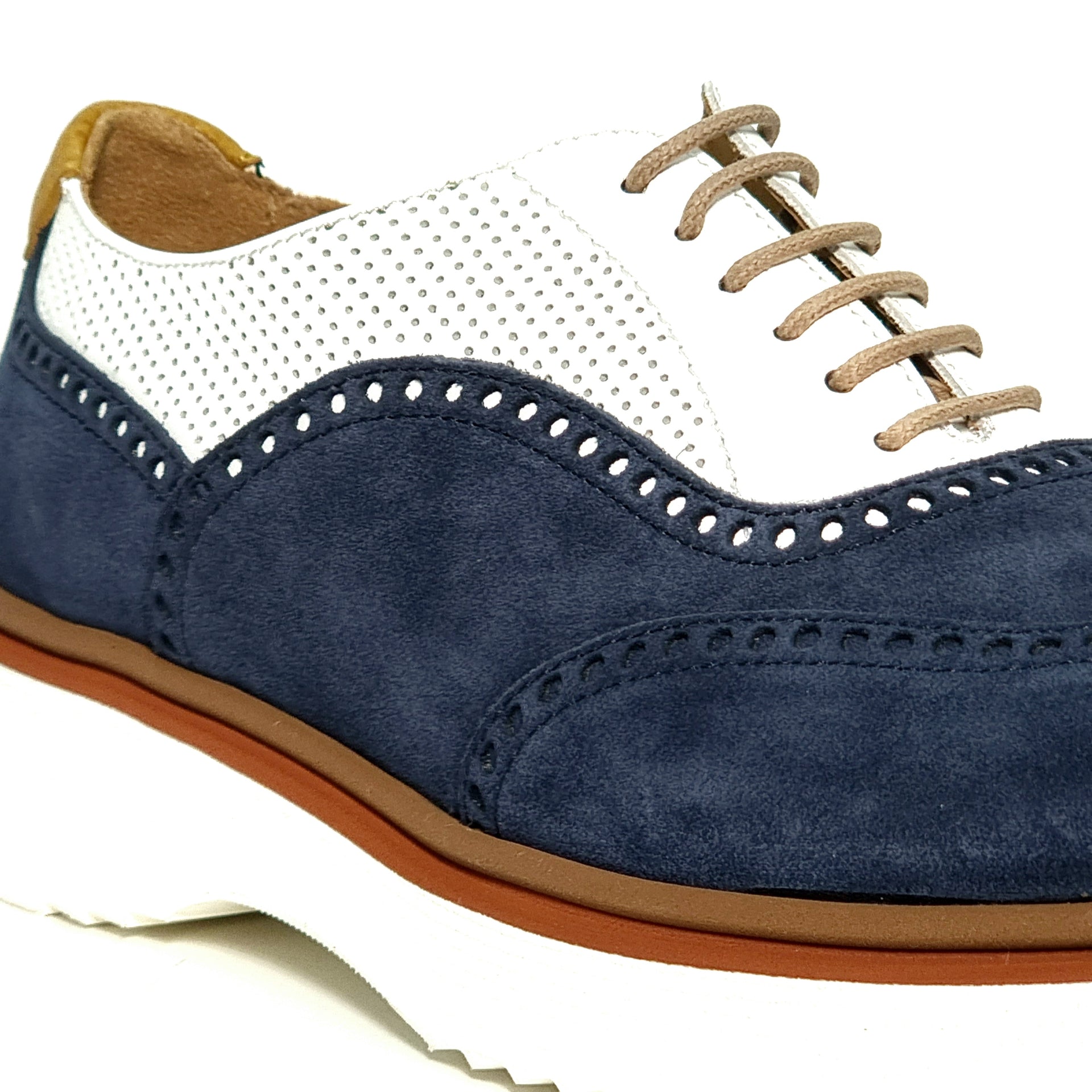 CALCE X1213 NAVY Oxfords | familyshoecentre