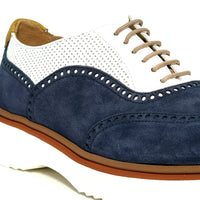 CALCE X1213 NAVY Oxfords | familyshoecentre