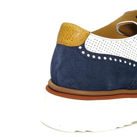 CALCE X1213 NAVY Oxfords | familyshoecentre