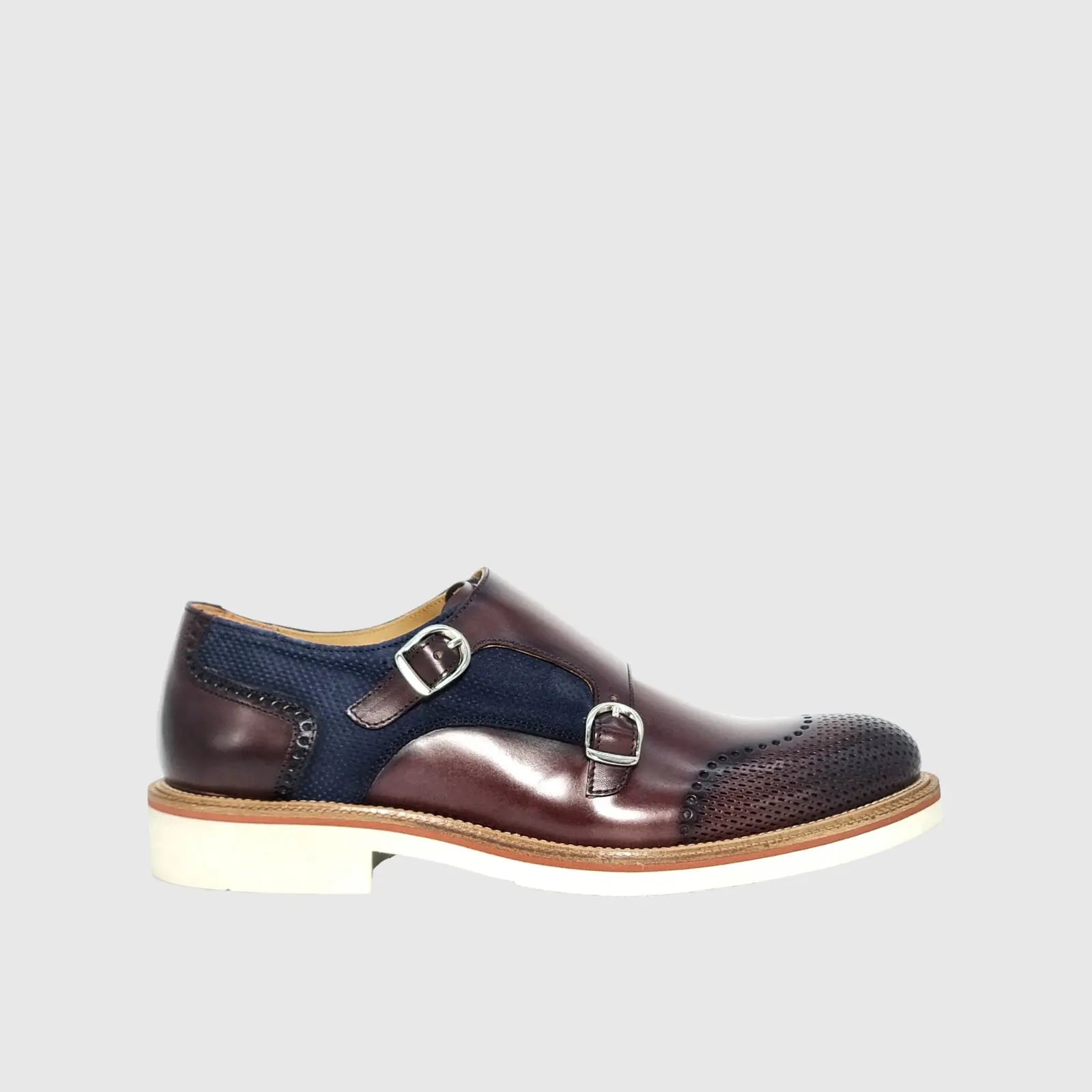 CALCE X1217 BURG/NAVY Oxfords | familyshoecentre