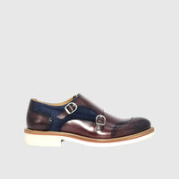 CALCE X1217 BURG/NAVY Oxfords | familyshoecentre
