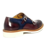 CALCE X1217 BURG/NAVY Oxfords | familyshoecentre