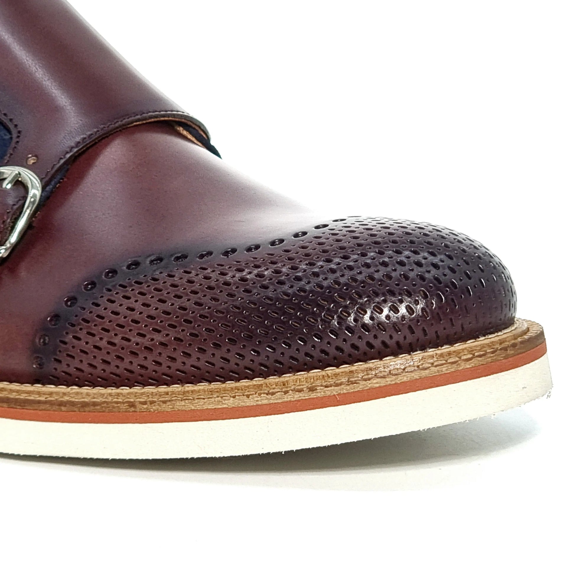 CALCE X1217 BURG/NAVY Oxfords | familyshoecentre