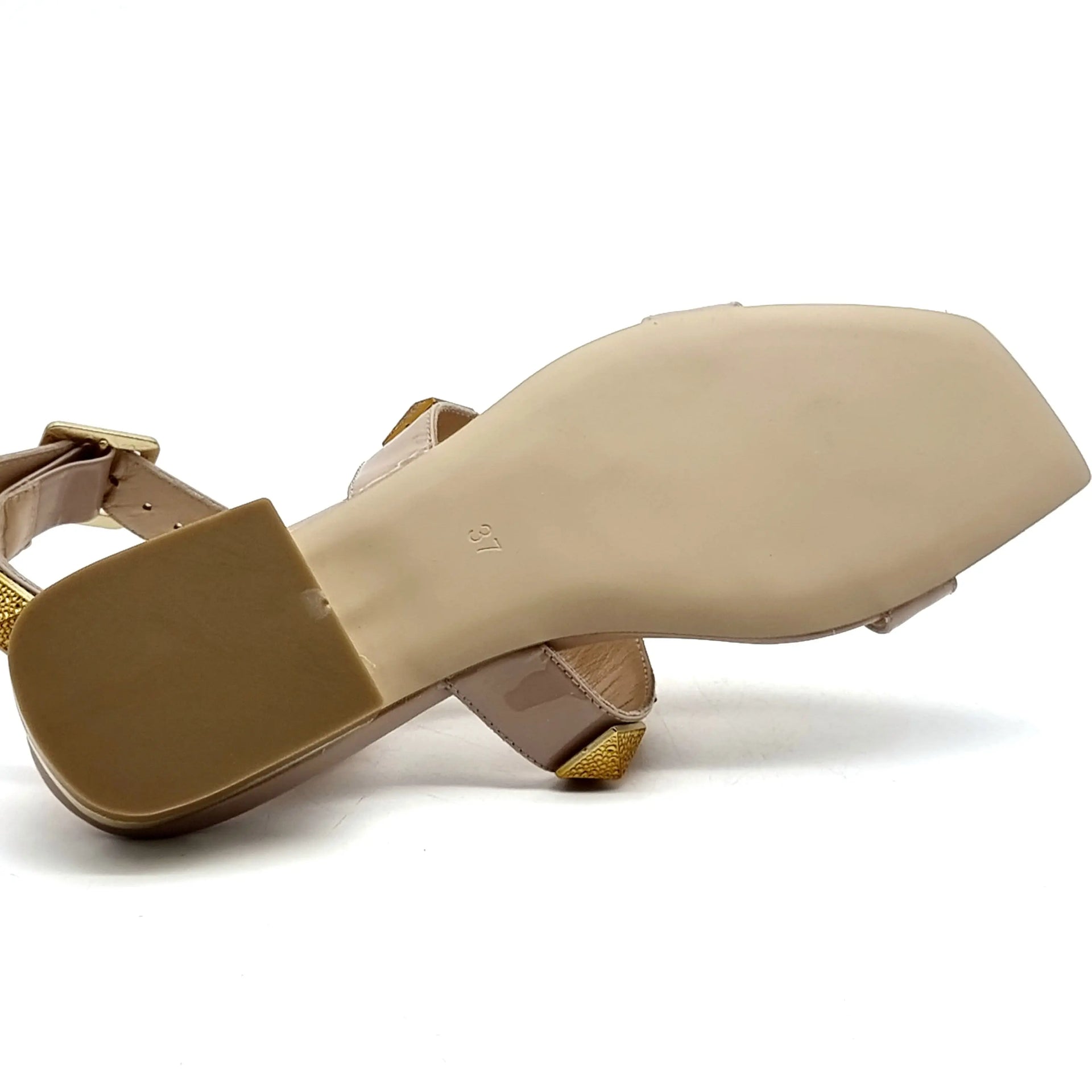 DM 77321 NUDE PATENT Sandals | familyshoecentre
