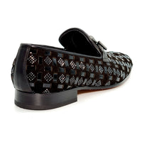 ELI 105 BLACK/SILVER Loafers | familyshoecentre