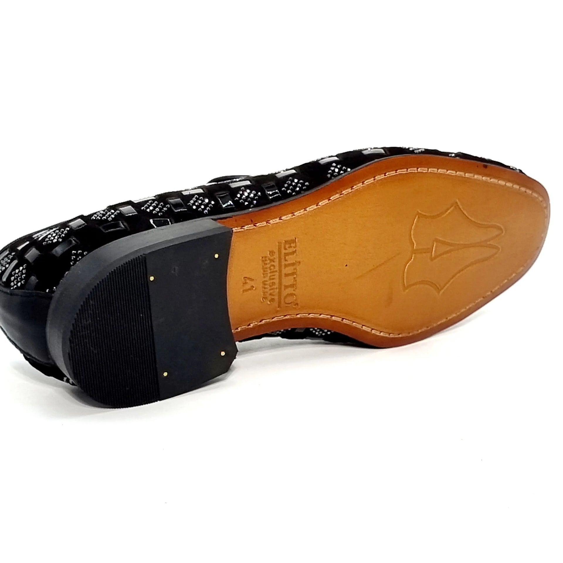 ELI 105 BLACK/SILVER Loafers | familyshoecentre