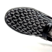 ELI 109 BLACK VELVET WITH STONES SNEAKER Sneakers | familyshoecentre