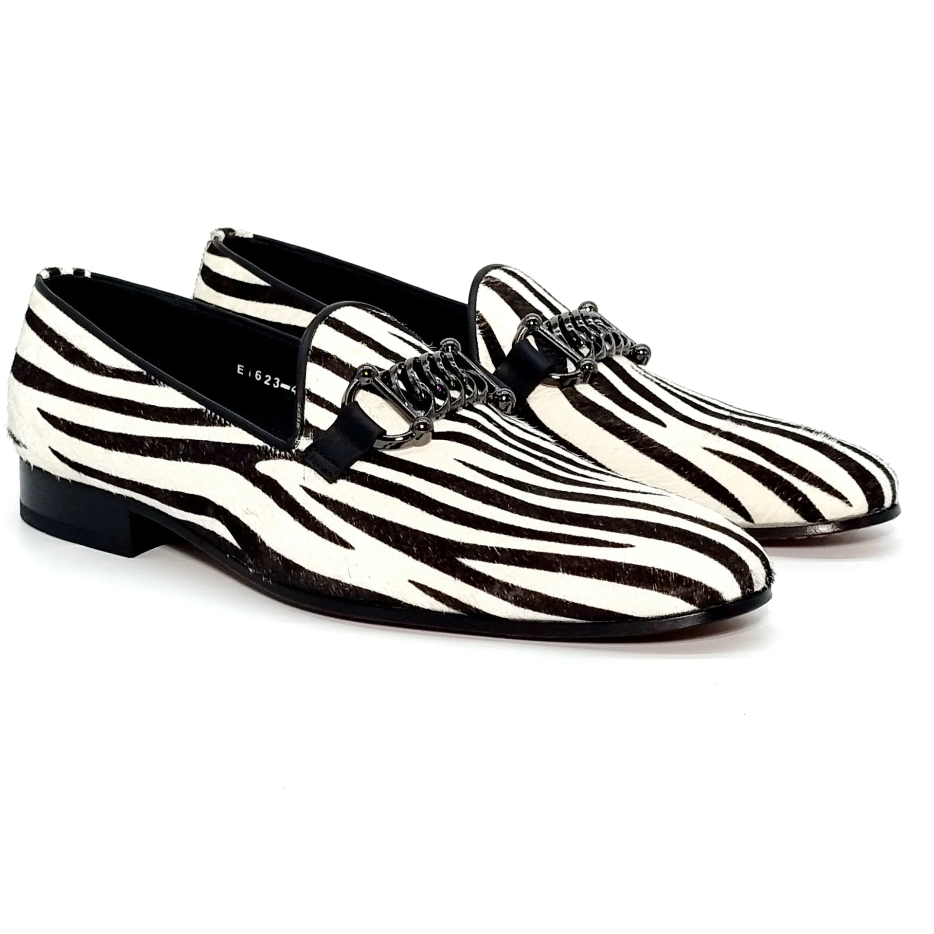 ELI 11623 BLACK/WHITE Loafers | familyshoecentre