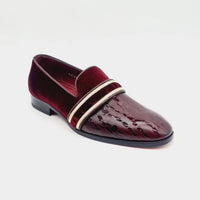 ELI040 BURGANDY Loafers | familyshoecentre