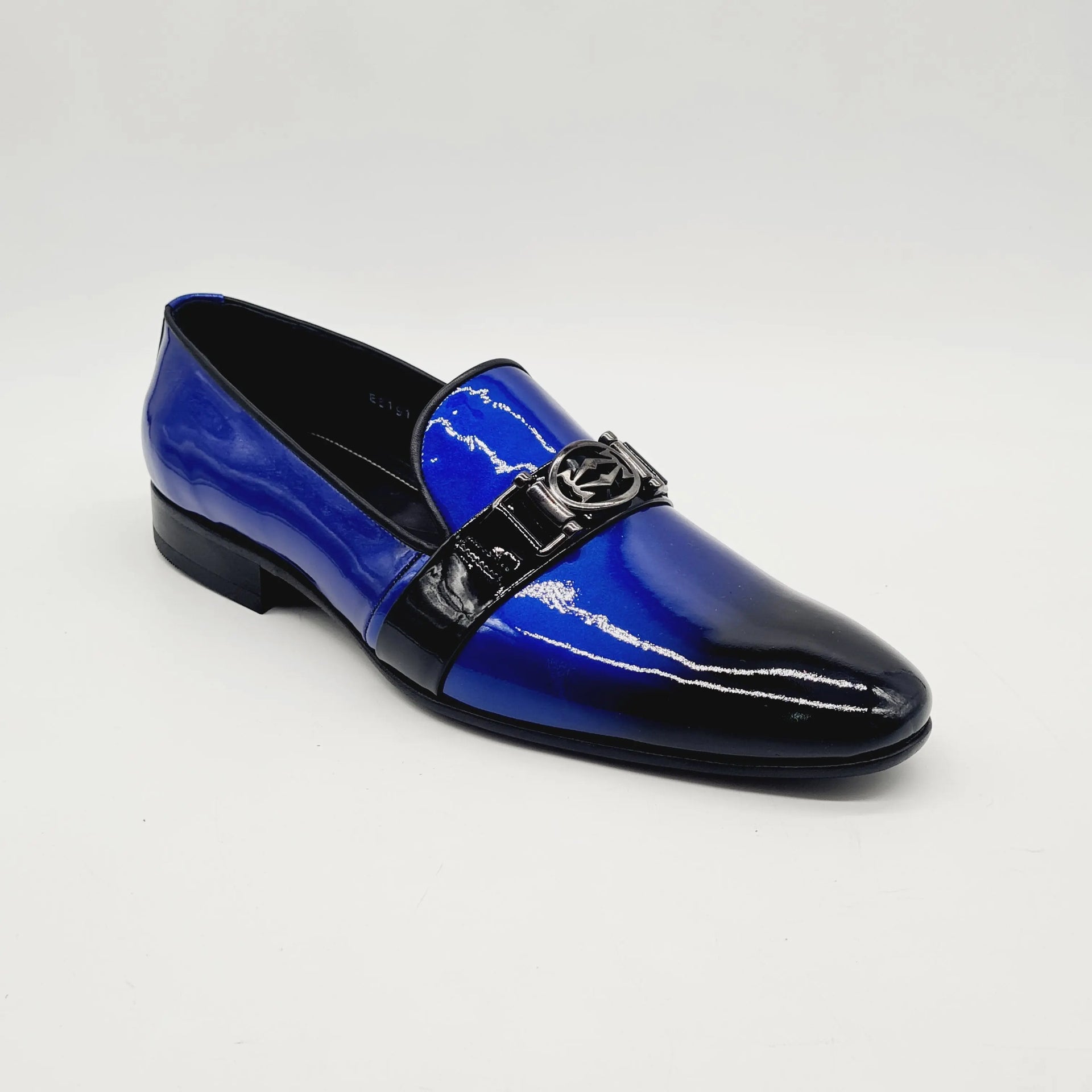 ELI047 TURQ/BLACK Loafers | familyshoecentre