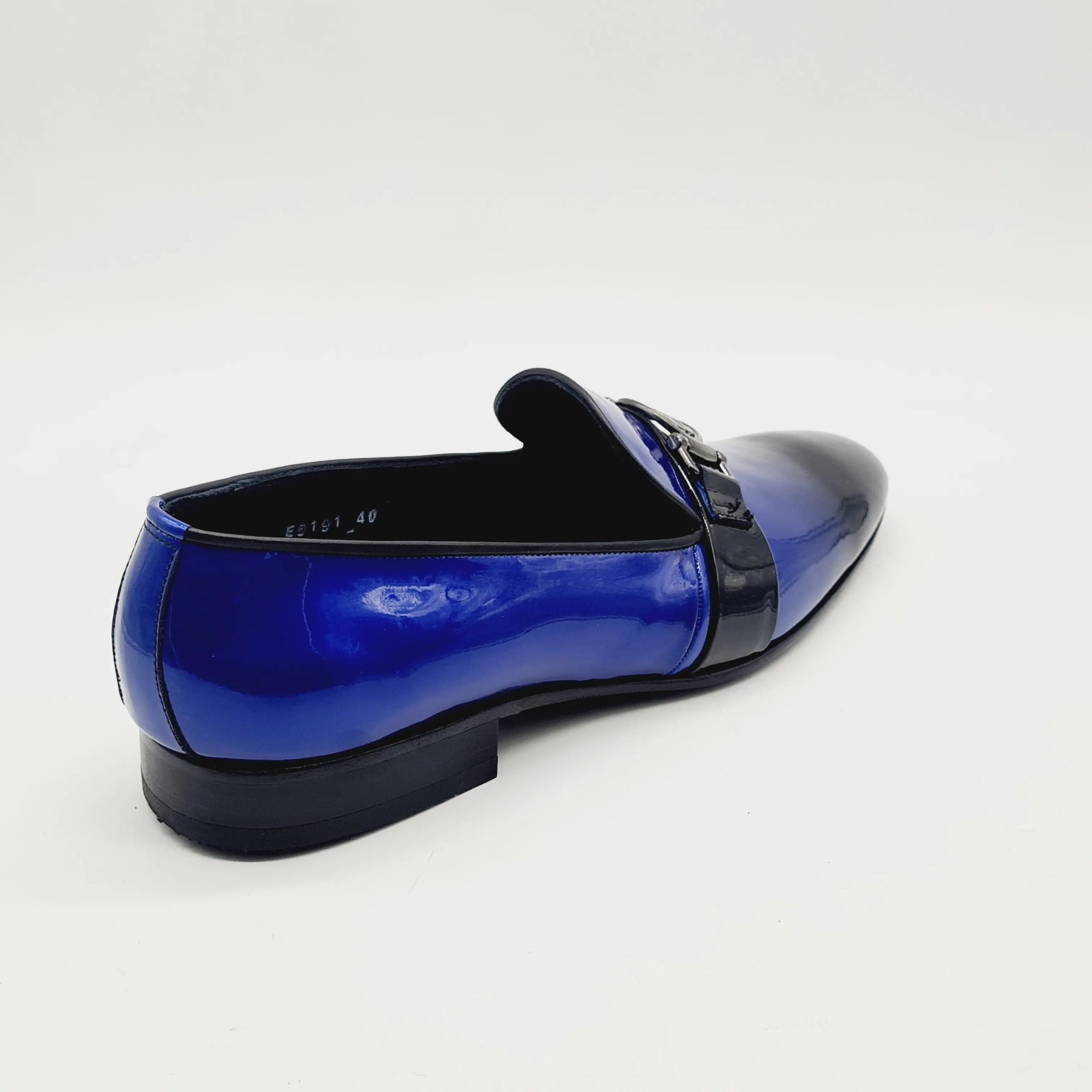 ELI047 TURQ/BLACK Loafers | familyshoecentre