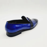 ELI047 TURQ/BLACK Loafers | familyshoecentre
