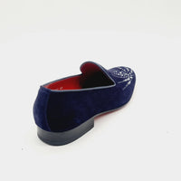ELI051 NAVY Loafers | familyshoecentre
