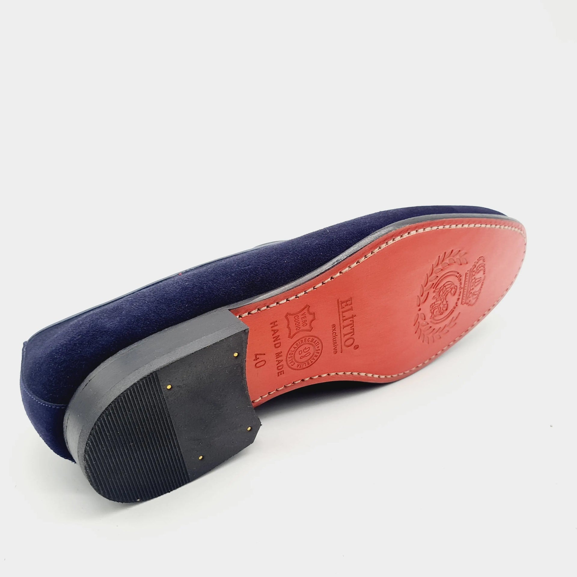 ELI051 NAVY Loafers | familyshoecentre