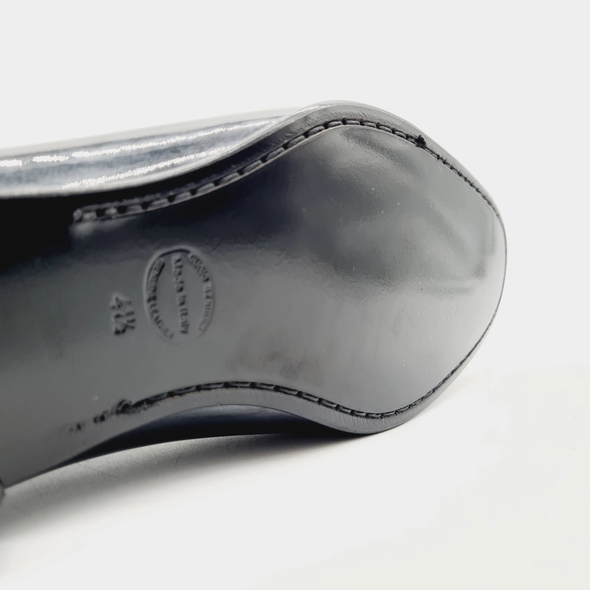 LB 2500 BLACK MENS ITALIAN LEATHER SHOE Loafers | familyshoecentre
