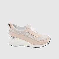 LW 909 PINK LADIES LEATHER SNEAKER Sneakers | familyshoecentre