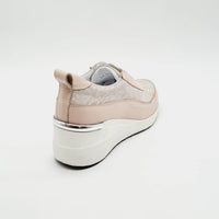 LW 909 PINK LADIES LEATHER SNEAKER Sneakers | familyshoecentre
